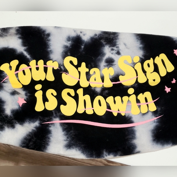 2 Pair BSR By Samii Ryan Jogger Sweat Pant Womens S Tie Dye Rainbow Stars Fleece - Picture 6 of 11